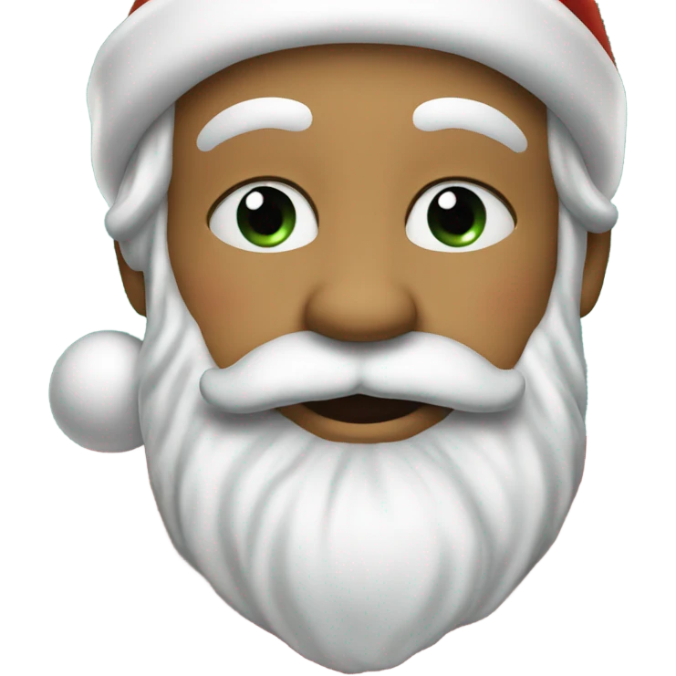 Kissing Santa Claus emoji