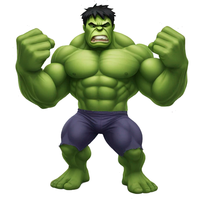  HULK SHOWING HIS STRENGTH emoji