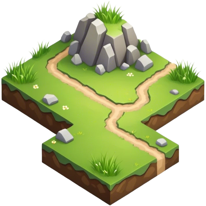 isometric terrain single land tile emoji