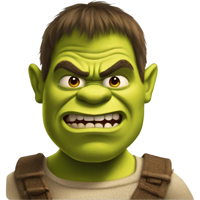 Angry shrek  emoji