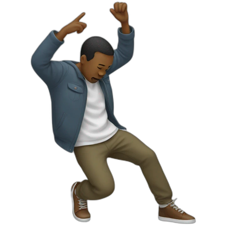 Person doing a dab emoji
