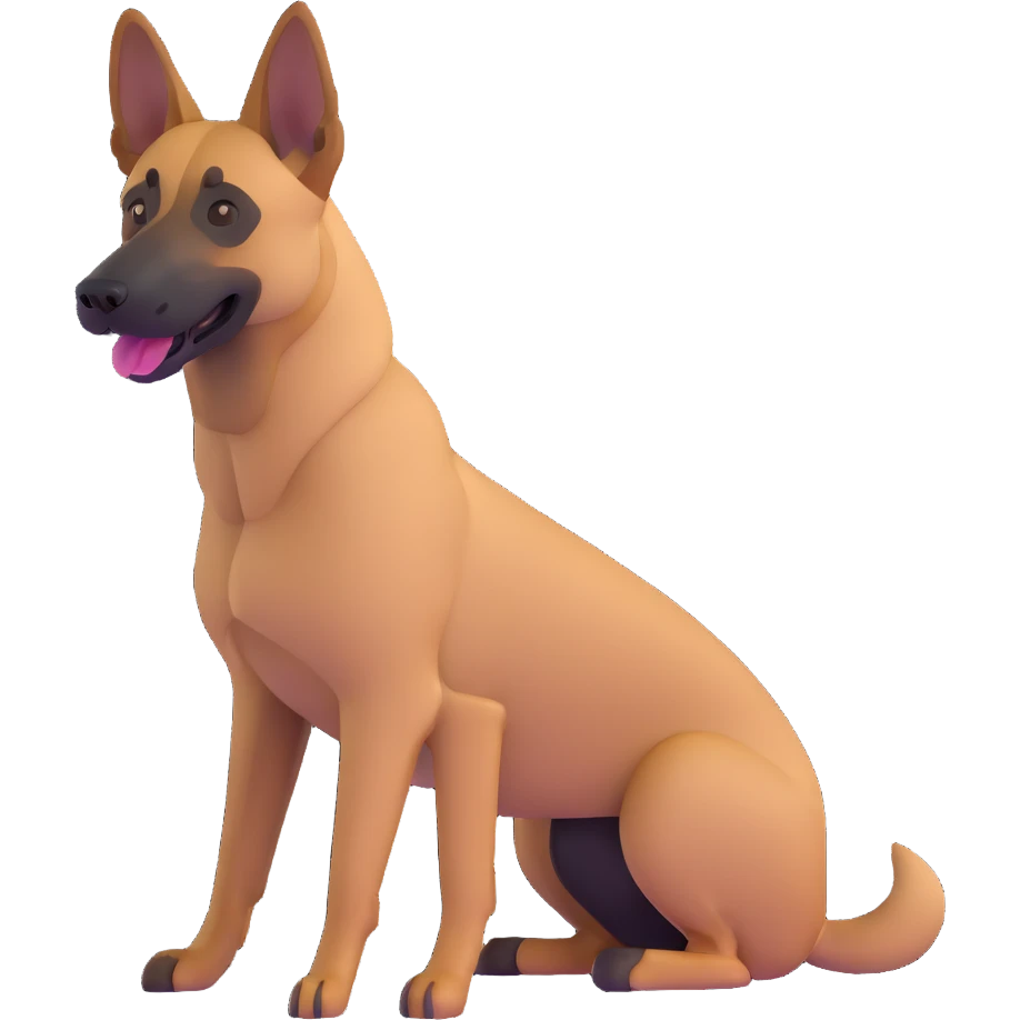 Belgian Malinois dog emoji