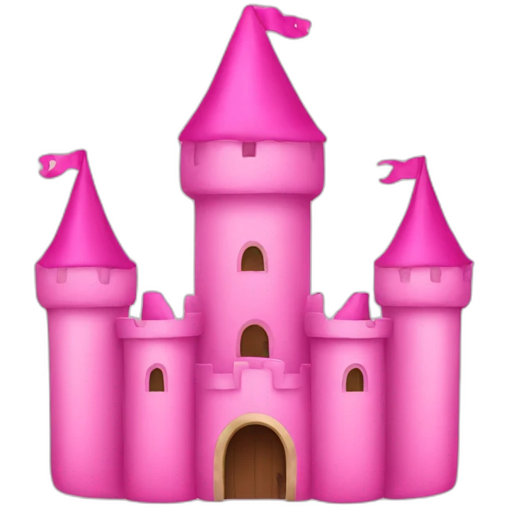 pink castle emoji