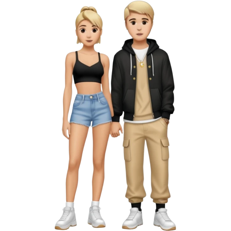Justin bieber et hailey bieber  voir tous le corps  emoji