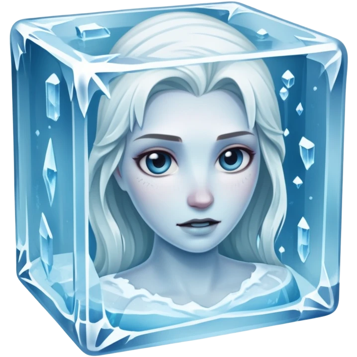 Necromancer in a block of ice emoji