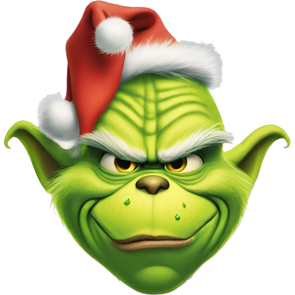 The grinch  emoji