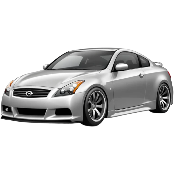 G37 coupe car lowered with mags emoji