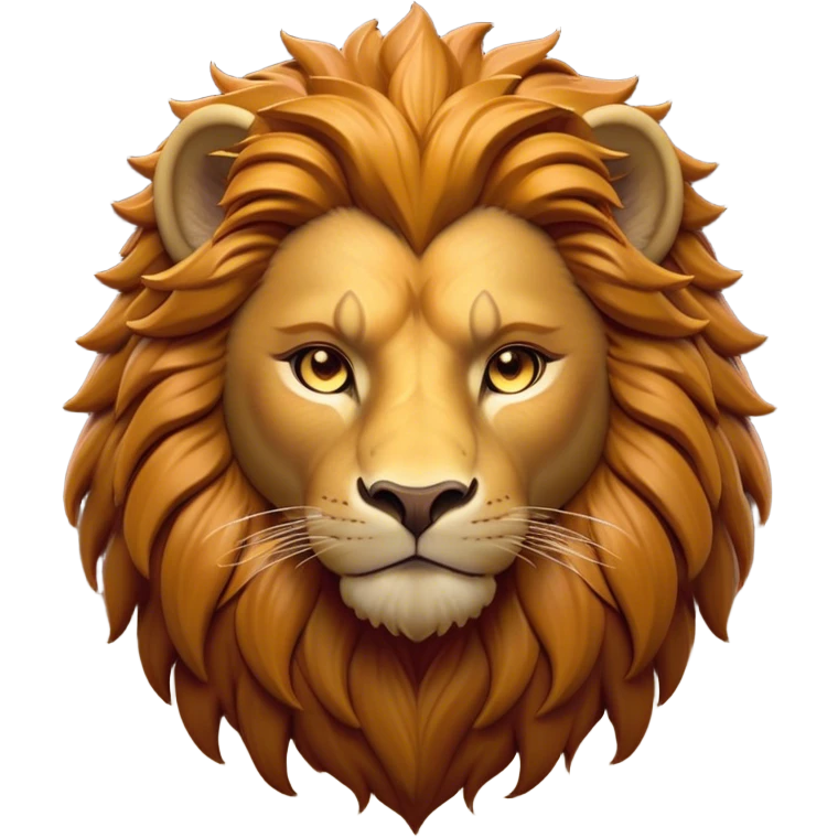 Cinematic Noble Lio Cub Portrait Emoji, Poised and regal, with a powerful, muscular build and a majestic, tawny mane, deep-set soulful amber eyes, Simplified yet sharp and sophisticated features, highly detailed, glowing with a warm, dignified glow, high shine, intelligent and fierce, stylized with an air of wild majesty, focused and attentive, soft glowing outline, capturing the essence of a watchful and confident king, so majestic it feels as though it could roar out of the screen with effortless authority! emoji