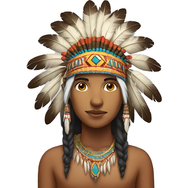 Indian wearing head dress emoji