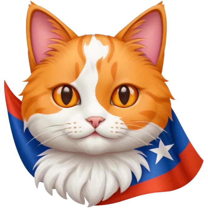 Cat with Cuban flag  emoji