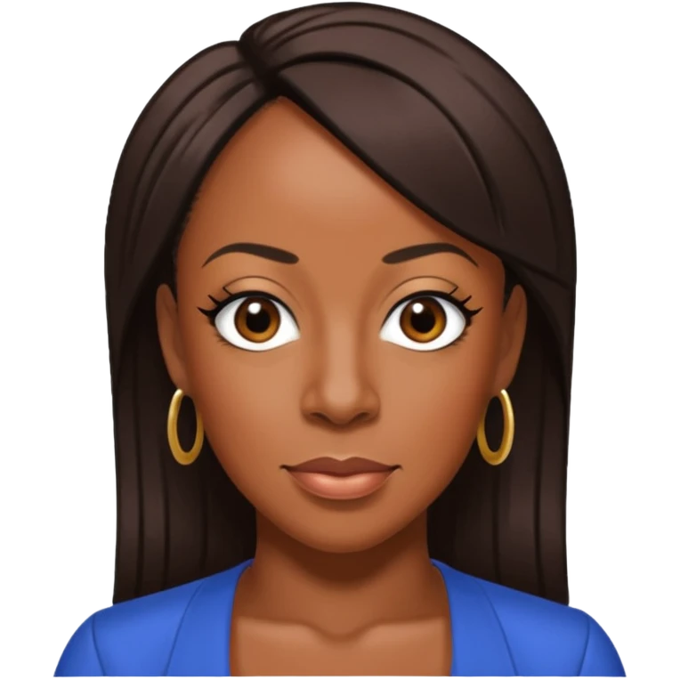 Tichina Arnold with dark brown hair emoji