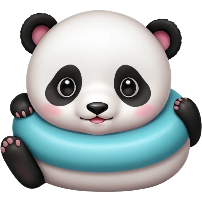 baby panda rolling  emoji