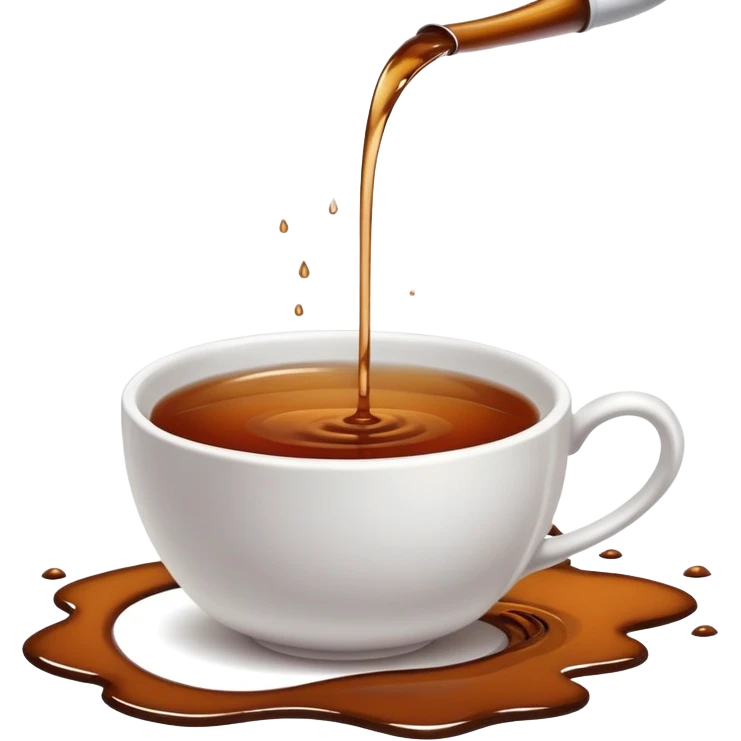 Tea spill emoji