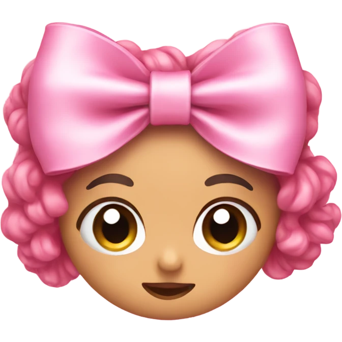 Cute pink bow emoji