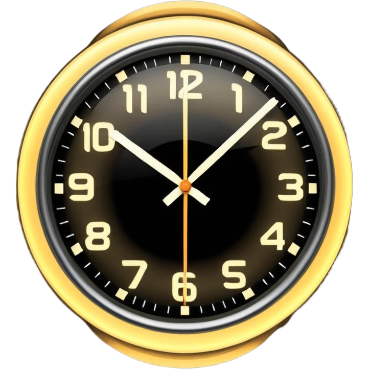A close-up of a clock with sharply defined numbers and glowing hands, captured in dramatic lighting. The second hand is blurred into multiple trailing streaks to show rapid ticking, creating a sense of urgency and fast-passing time. emoji