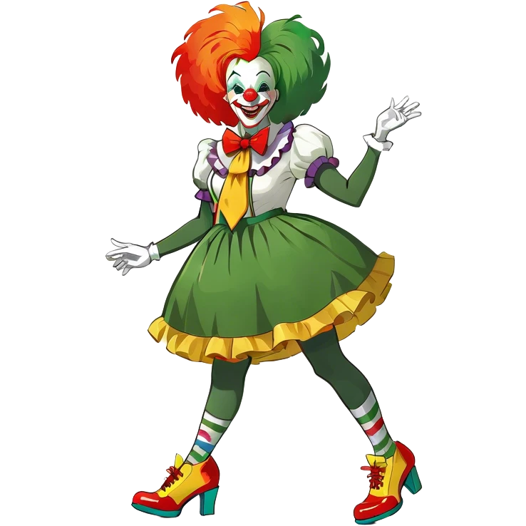female clown emoji