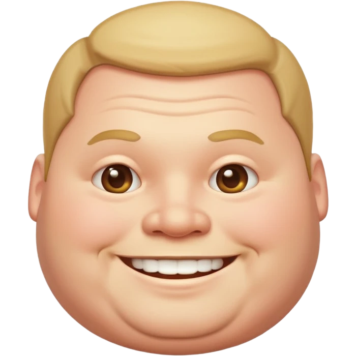 Fat guy emoji