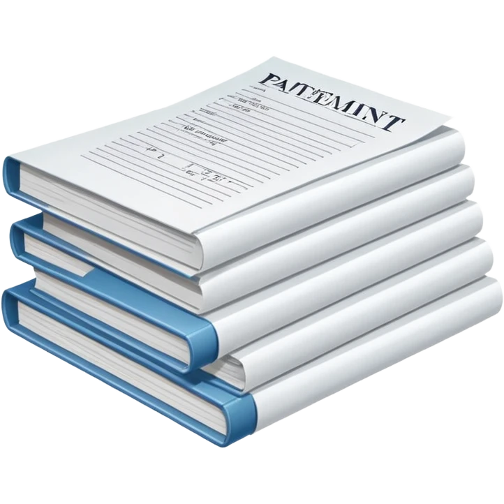 Pile of patent papers emoji