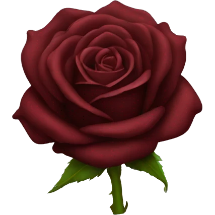 Dark red rose emoji