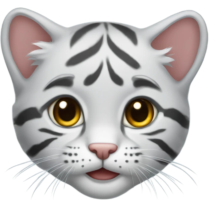 Sherazi grey tiger kitten emoji