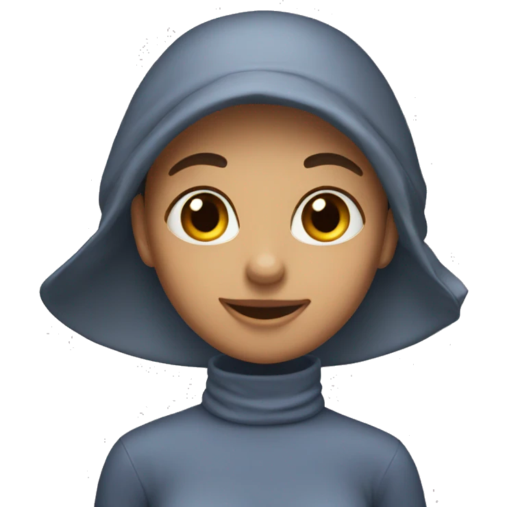 My girlfriend wearing bonnet emoji