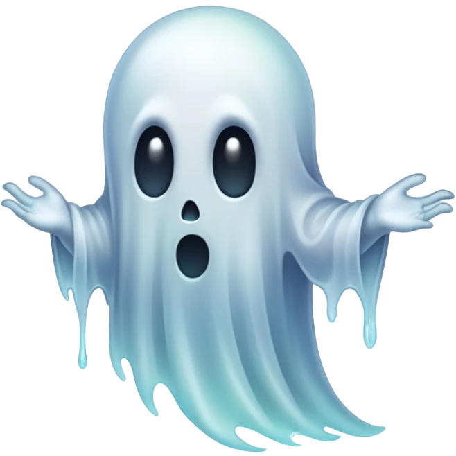creepy ghost emoji