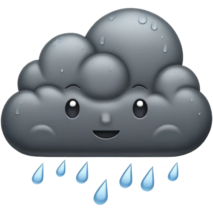 rain cloud emoji