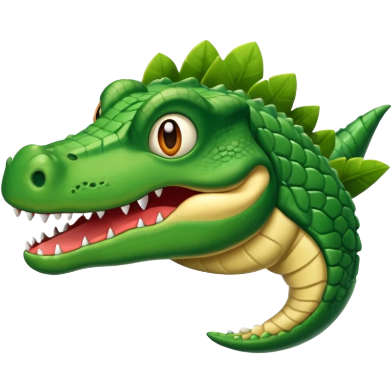 Cabeza de cocodrilo en avion emoji