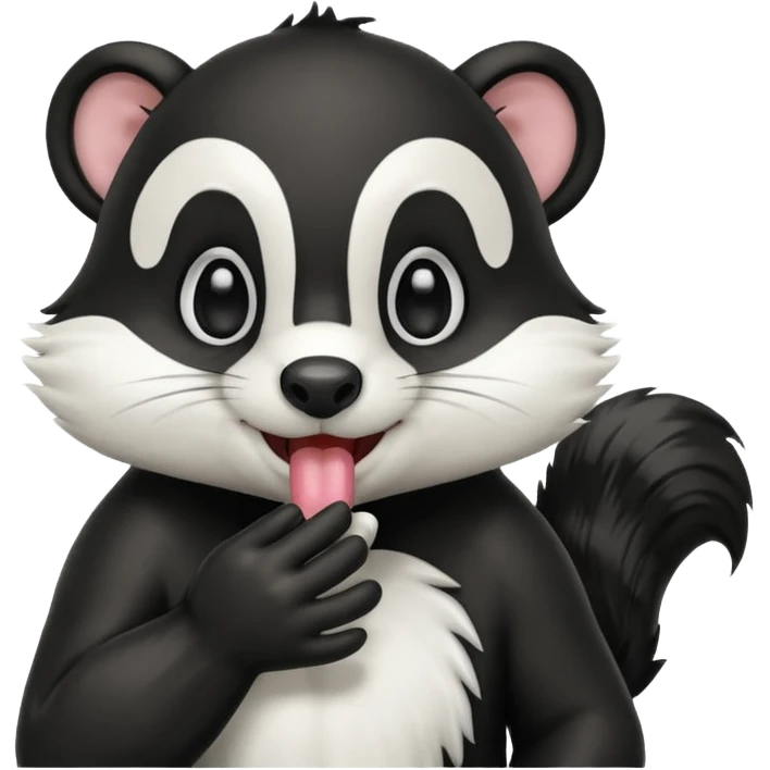 SKUNK HOLDING HIS NOSE emoji
