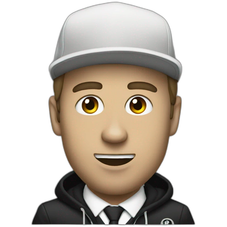 Macron as a rapper emoji