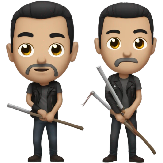 Negan with Lucille emoji