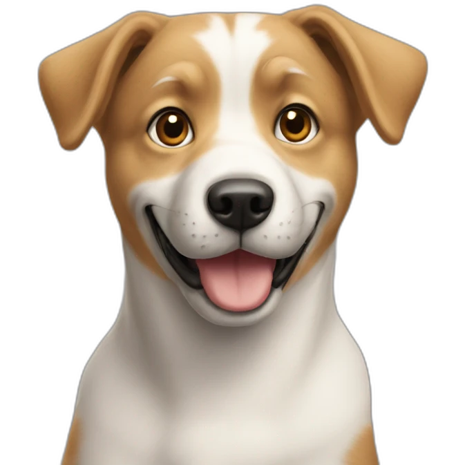 Un chien à côté d’un chat emoji
