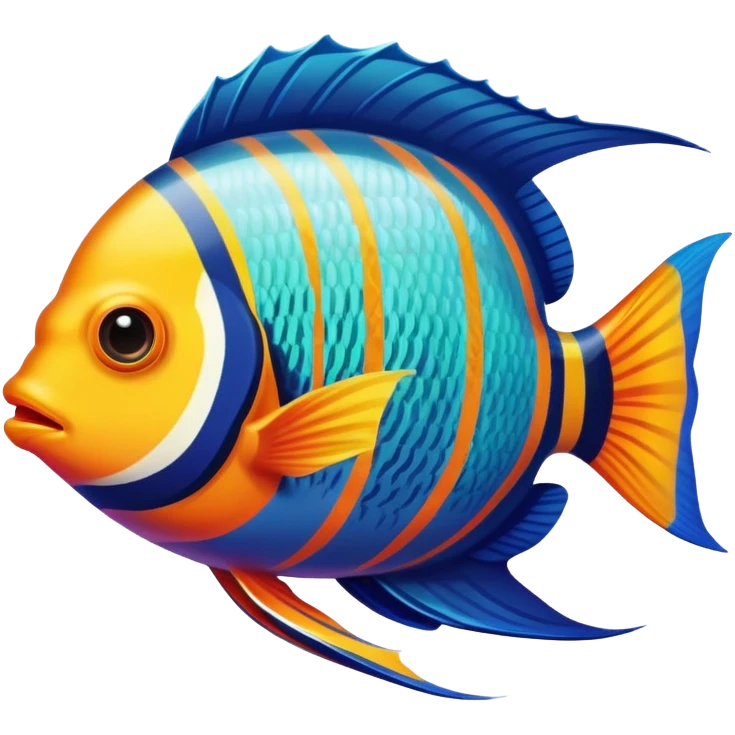 colorful tropical fish emoji