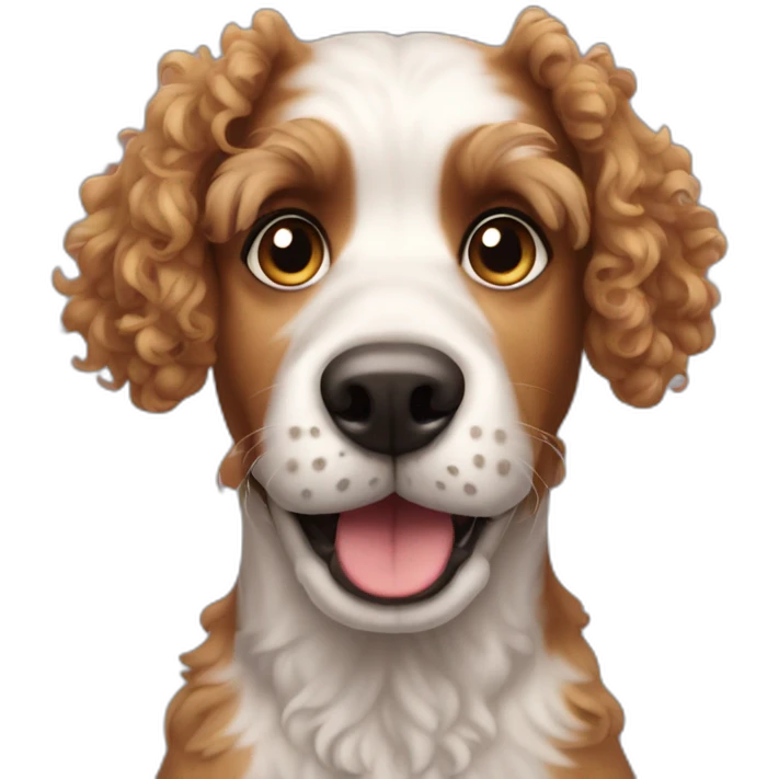 curly dog emoji