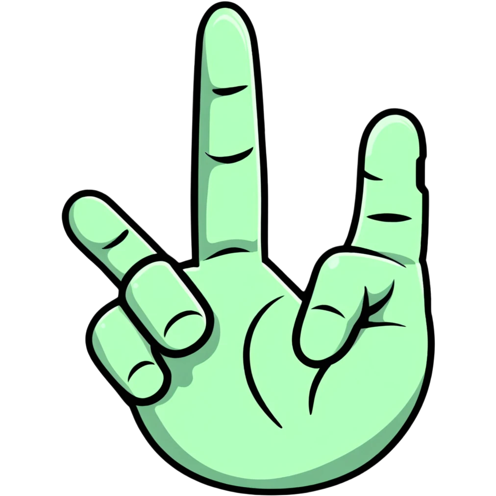 Pink middle finger  emoji