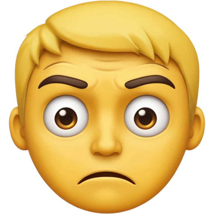annoyed -  an emoji for the emoji keyboard  emoji