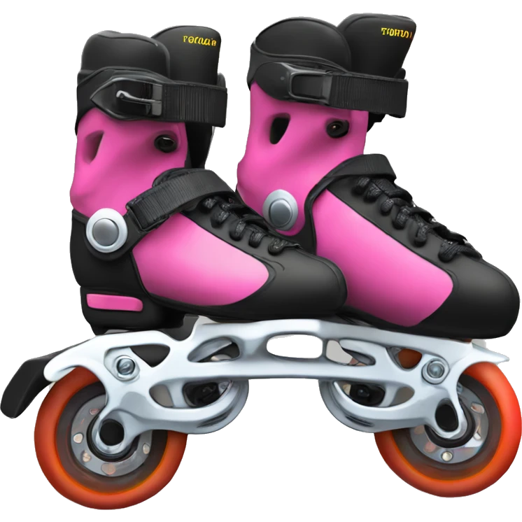 a black rollerblade inline skate, the model called "TWISTER XT" emoji