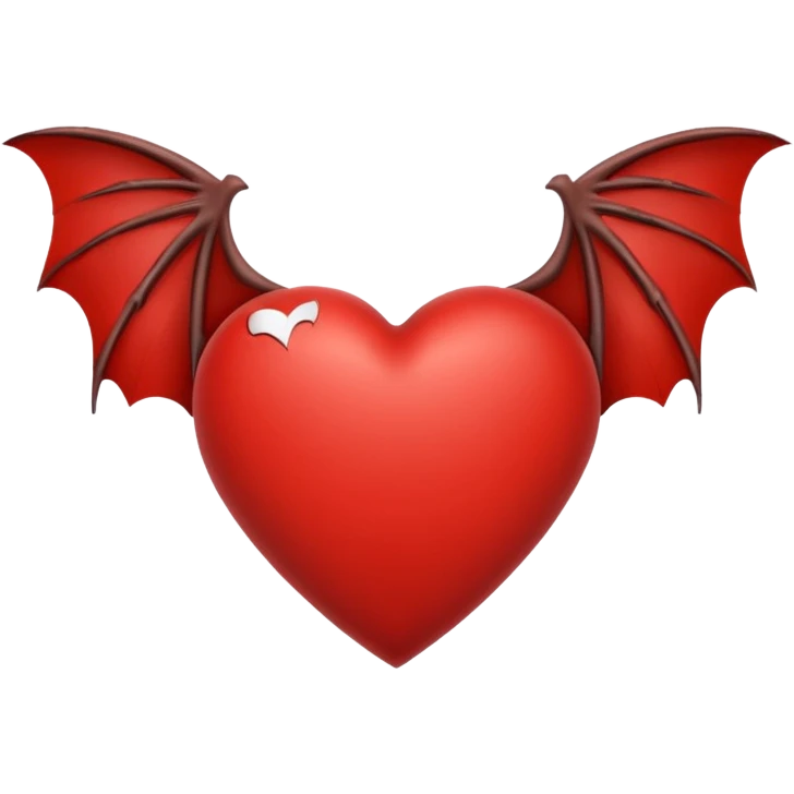 heart with bat wings emoji