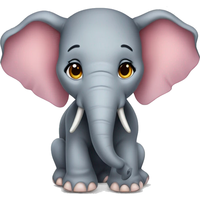 coquette elephant emoji