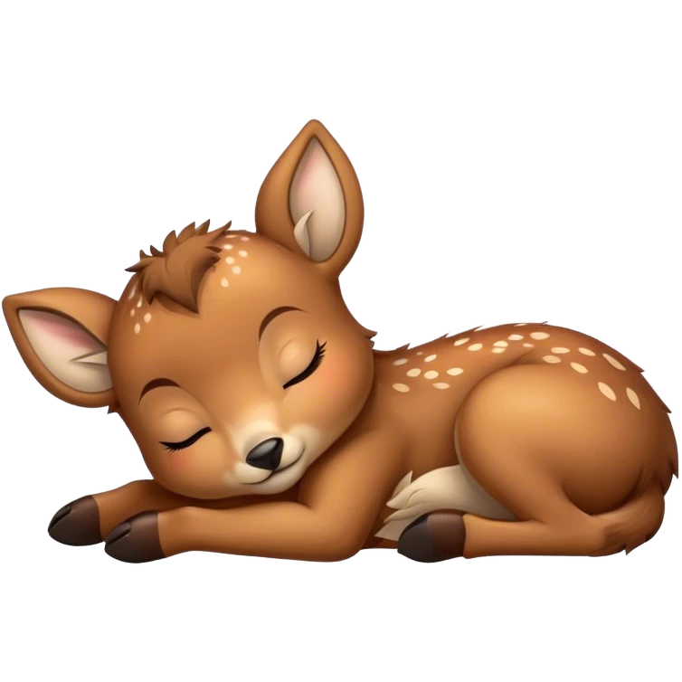 baby Deer sleeping emoji