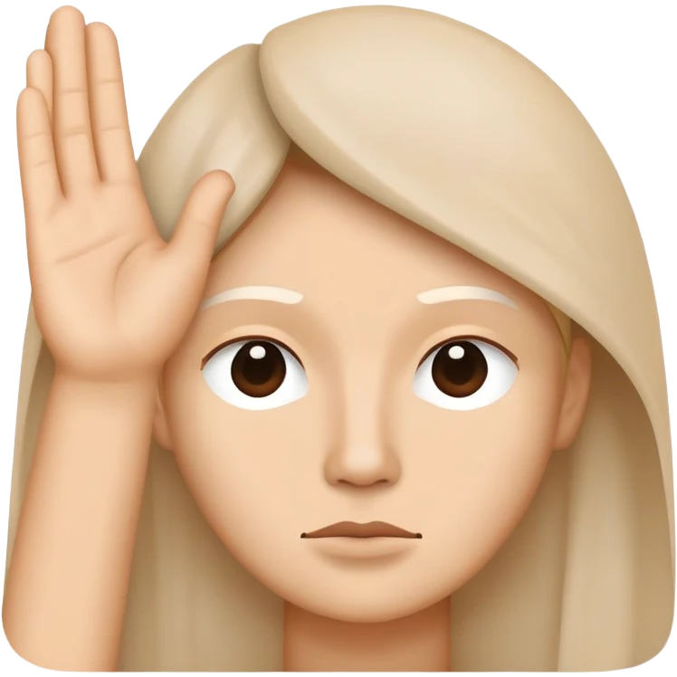 icon representing 'ignore' or 'mute', such as a face with a hand raised or a crossed-out symbol emoji