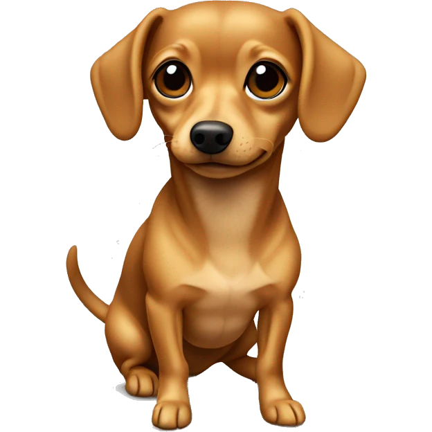 light brown chiweenie emoji