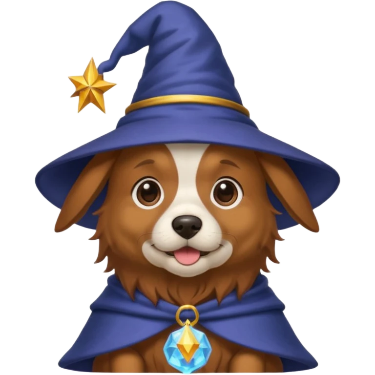 Dog wizard emoji