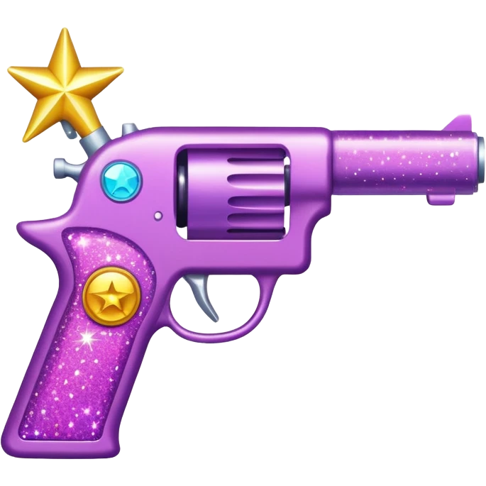 glitter gun emoji