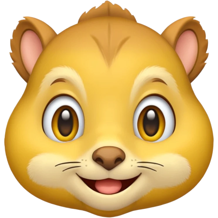 puffed up cheeks, like squirrel cheeks… but on a regular emoji emoji