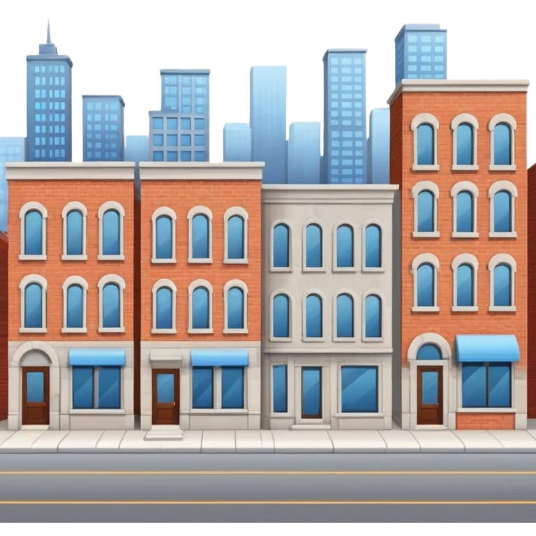 city street with buildings emoji