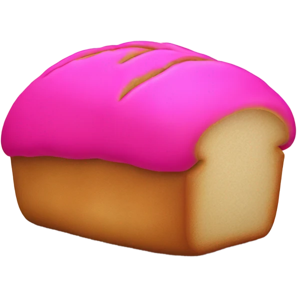 Hot Pink loaf of bread  emoji
