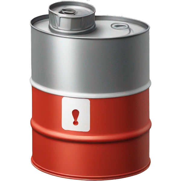 Oil can red color emoji