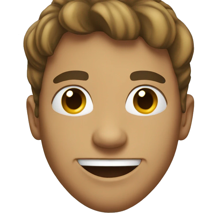 guy smiling with tongue out and hoodie on emoji