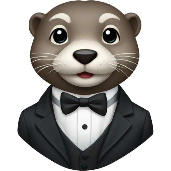 Otter In tux emoji